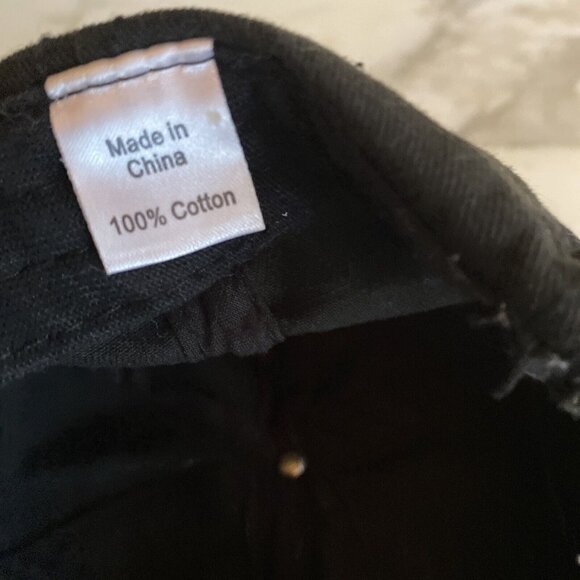 Chicago Embroidered Star Black Adjustable Baseball Cap Novelty - Picture 6 of 7